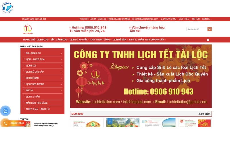 Xưởng In Lịch Tết 2026 (Lịch Tết Tài Lộc)